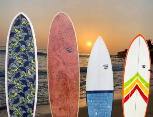 Surfboard made in Sénégal