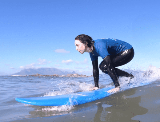 Surf in Cape Town with the best view of Table Mountain