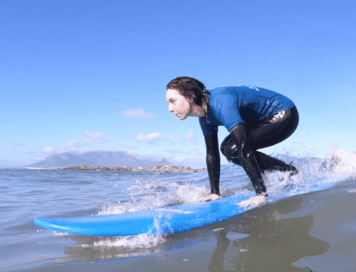 Surf in Cape Town with the best view of Table Mountain
