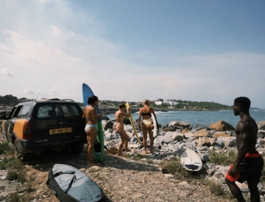 Two surf spots – one unforgettable day in Ghana‘s Western Region