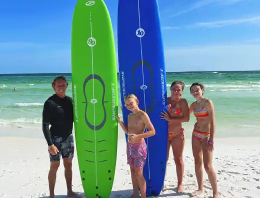 Surf Lessons on the Emerald Coast with JCarve Surf School – Private & Group
