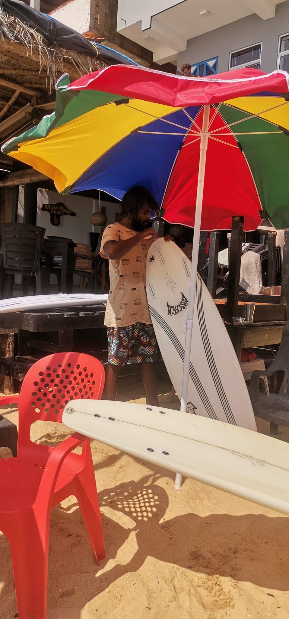 Surfboard Ding Repair in Hikkaduwa